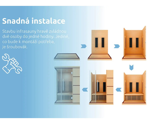 Návod na montáž infračervenej sauny
