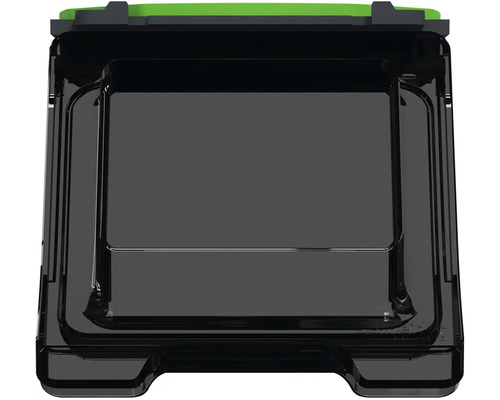 Odpadkový kôš so zeleným vekom