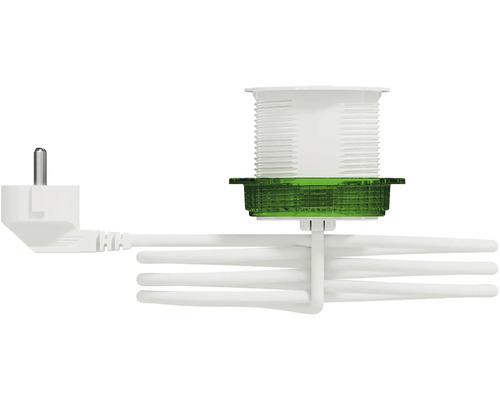 Úsporná žiarovka s objímkou a zástrčkou