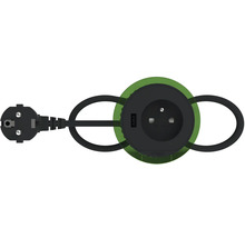 Adaptér zásuvky so zástrčkou a USB portom