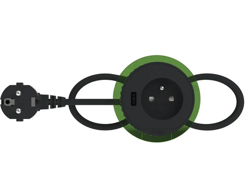 Adaptér zásuvky so zástrčkou a USB portom