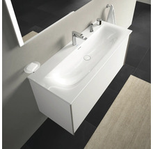 Umývadlo na skrinku DURAVIT Viu sanitárna keramika biela 123 cm 2344120000