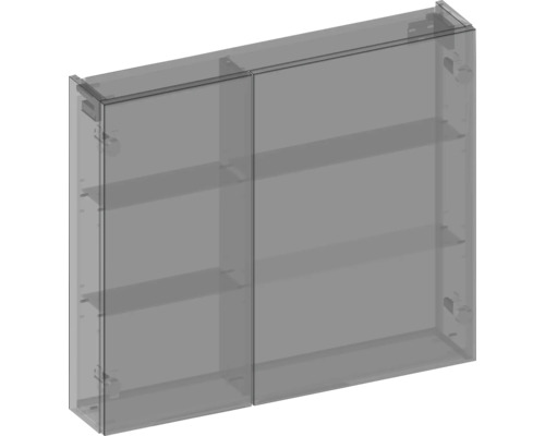 Kúpeľňová skrinka s dvomi dvierkami a policami