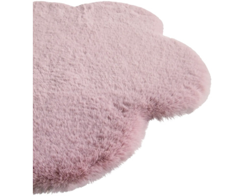 Koberec v tvare oblaku s umelou kožušinou