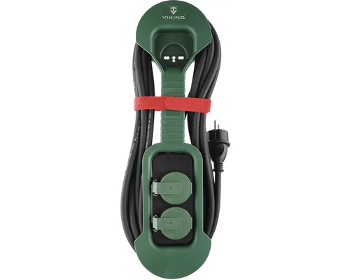 Predlžovací kábel s dvomi zásuvkami a navijakom kábla od spoločnosti Viking Technology