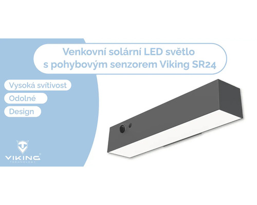 Solárne LED svetlo pre vonkajšie použitie s pohybovým senzorom