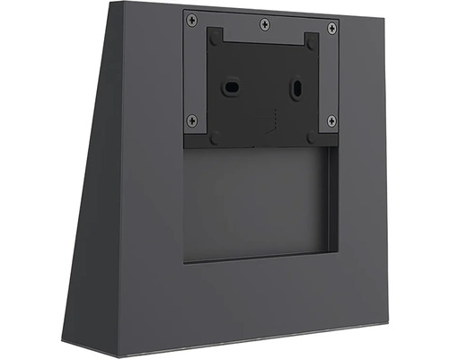 Čierne soklové svietidlo s montážnou doskou