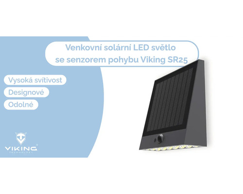 Solárne LED svetlo s pohybovým senzorom