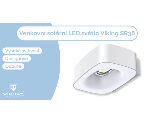 Vonkajšie solárne LED svetlo Viking SR38