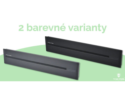 Dve rôzne farby vykurovacej lišty Viking