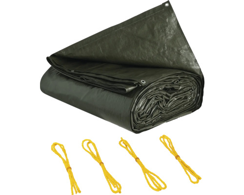 Krycia plachta s očkami a upevňovacími lanami