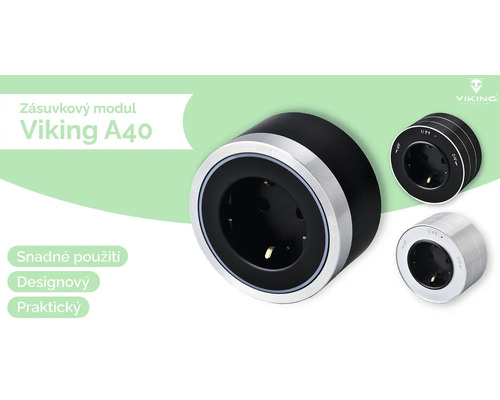 Zásuvkový modul Viking A40 pre vnútorné použitie