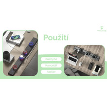 Predlžovací kábel na použitie v kuchyni, kancelárii a dielni