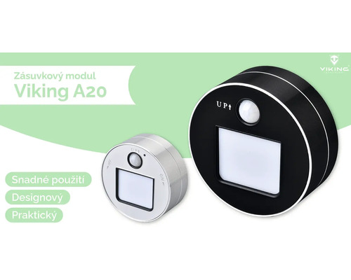 Zásuvkový modul Viking A20 s pohybovým senzorom