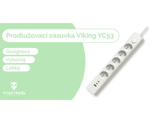 Predlžovacia zásuvka Viking YC53