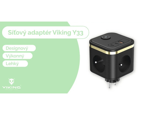 Sieťový adaptér s viacerými zásuvkami a USB portami