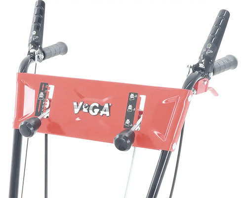 Detail ovládacích prvkov snehovej frézy značky Vega