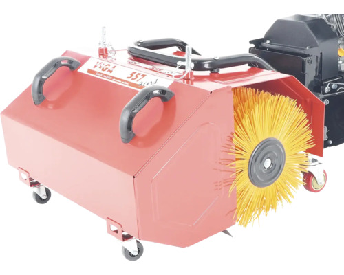 Zametací stroj s kefou a kolieskami