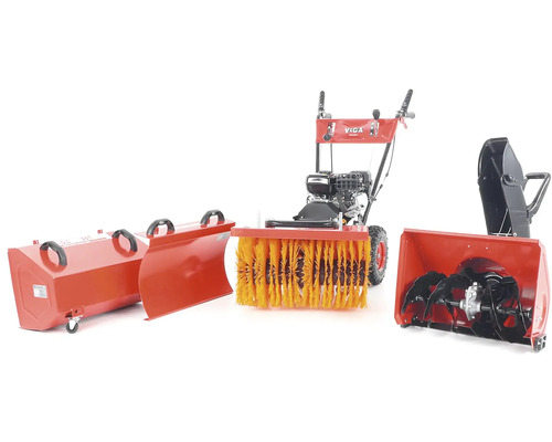 Zametacia kefa VEGA so snežnou radlicou a snežnou frézou