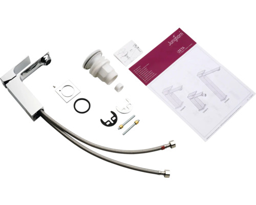 Umývadlová batéria Jungborn Zeta a príslušenstvo