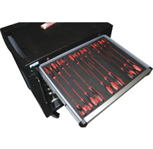 Dielenský vozík so zásuvkou a skrutkovačmi