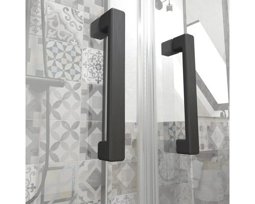 Sprchovací kút s dvoma madlami