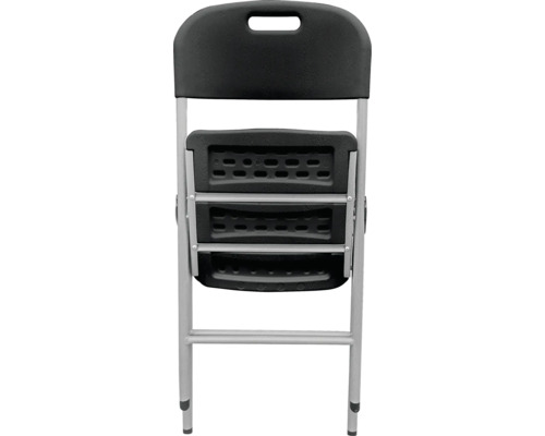 Skladacia stolička s operadlom a kovovým rámom