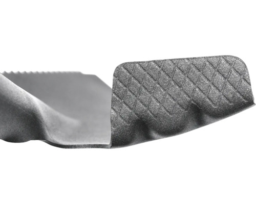 Detail zvukovej izolácie s rebrovanou štruktúrou