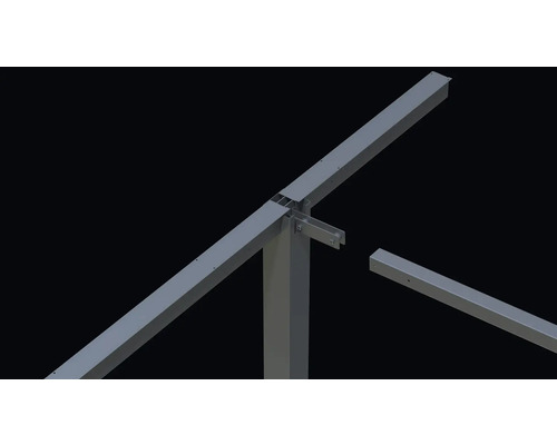 Kovová rámová konštrukcia s rohovými spojmi