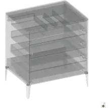 Skrinka pod umývadlo Devo Lotos sivá 60 x 76 x 53 cm