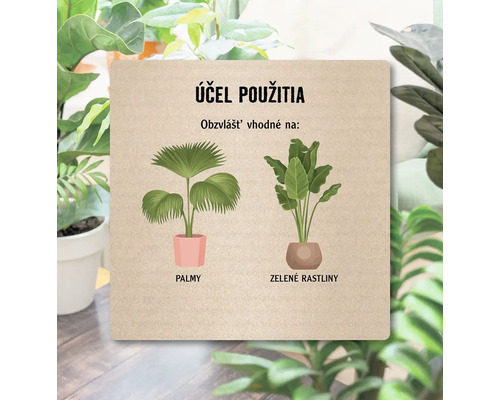 Ilustrácia s účelom použitia pre palmy a zelené rastliny