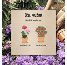 Účel použitia: Obzvlášť vhodné na balkónové kvety a izbové rastliny.