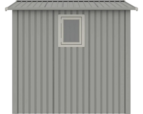 Fasáda záhradného domčeka s oknom