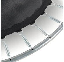 Detailný pohľad na trampolínu s pružinami a rámom