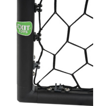Detail futbalovej bránky so sieťou a logom EXIT Toys