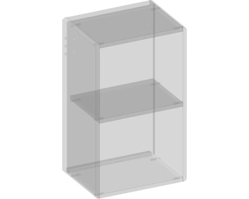 Polica s dvoma priehradkami na montáž na stenu