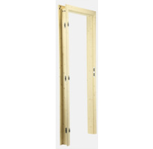 Drevená dverová zárubňa s kovaním