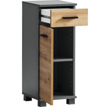 Nočný stolík so zásuvkou a dvierkami