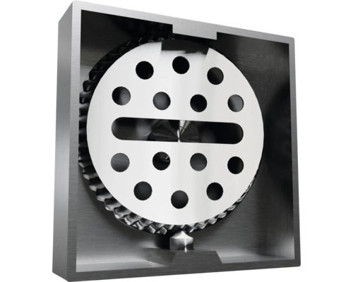 Krájač s okrúhlym nožom s otvormi