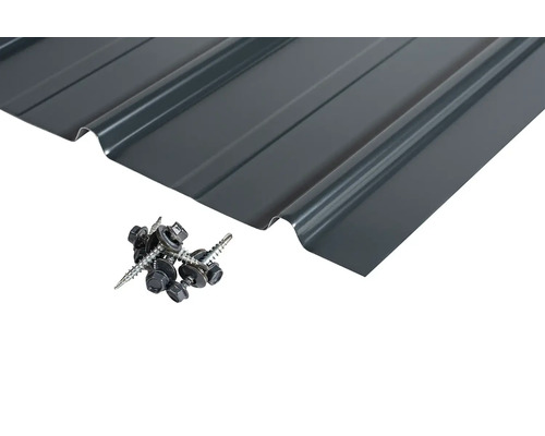 Trapézový plech a skrutky na montáž