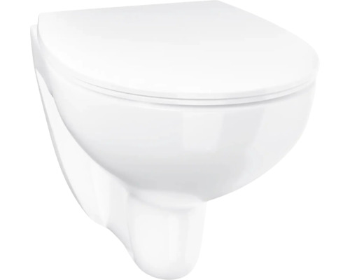 Závesné hlboké splachovacie WC z keramiky