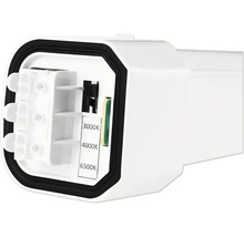 Zadná strana LED lampy s nastaviteľnou teplotou chromatickosti