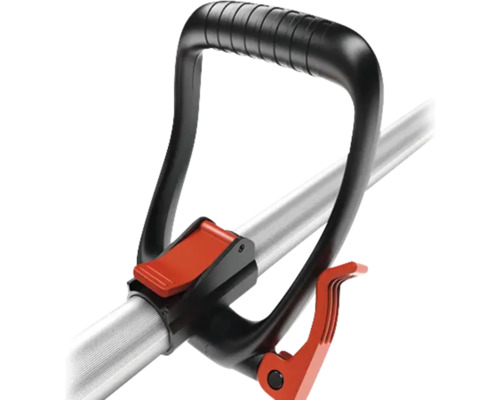 Detail záberu rukoväte prístroja s pákou a ovládacím prvkom