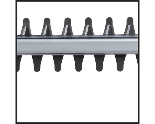 Detail nožovej lišty nožníc na živý plot