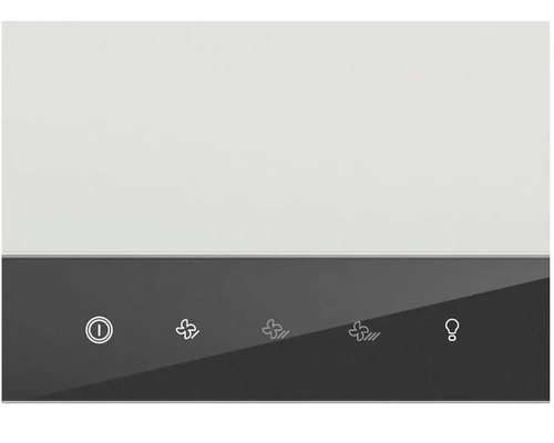 Ovládací panel odsávača pár s rôznymi symbolmi