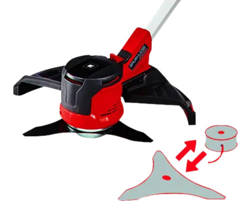 Akumulátorová kosačka na trávu Einhell so strunou a nožom