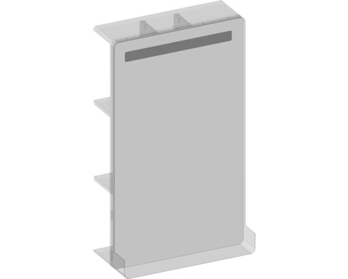 Voľne stojaci delič miestnosti s policami