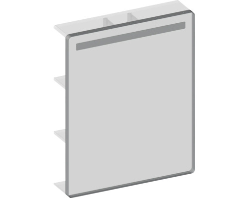 Kúpeľňová bočná skrinka s policami