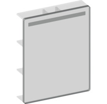 LED zrkadlo do kúpeľne s osvetlením Devo Sonus 2.0 75,5 x 94 cm IP 44 biela/čierna SO2-LUPL75x94-F01