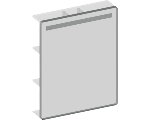 Polica s bočnou stenou